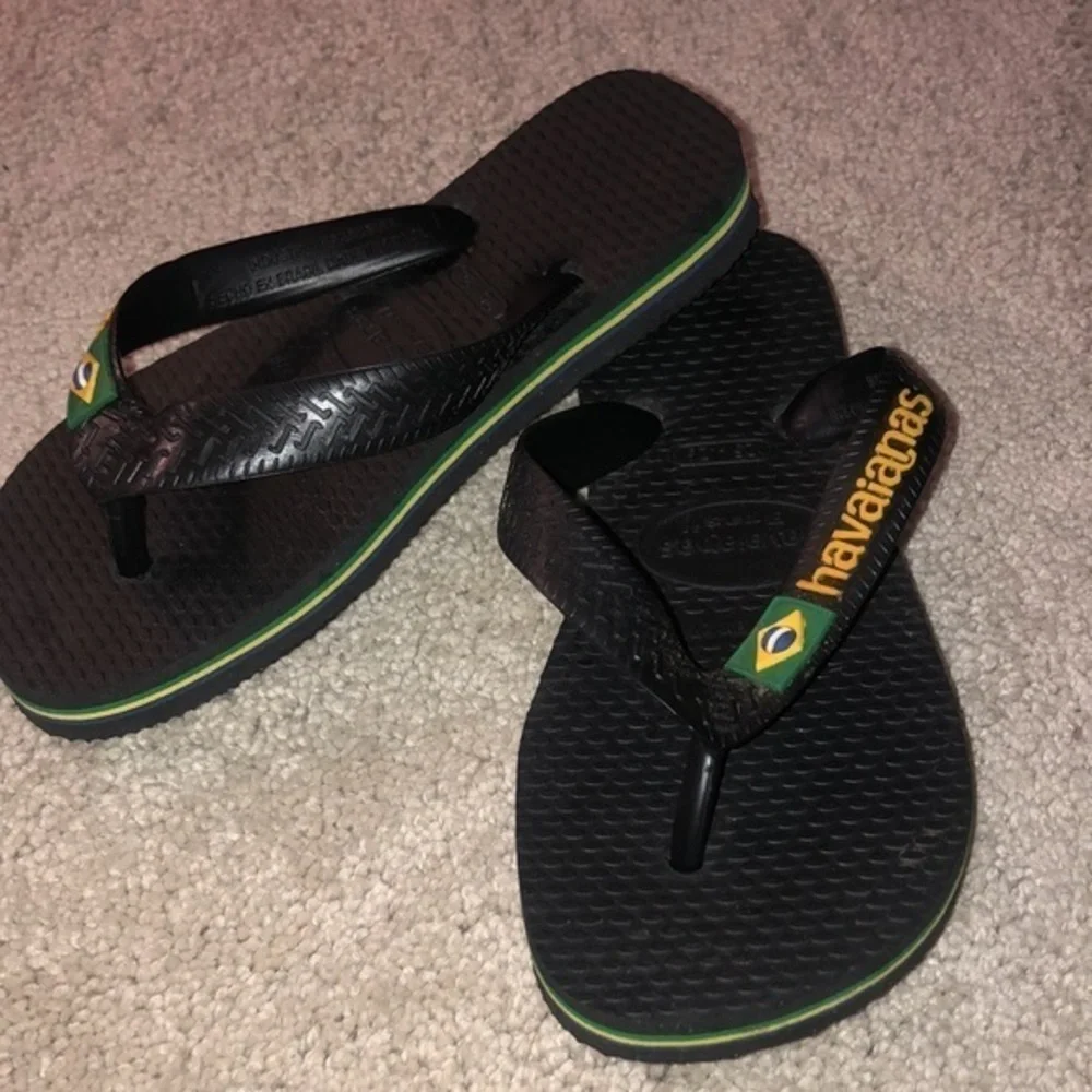 Havaianas Kids 25-26 Black‎ Flip Flops
